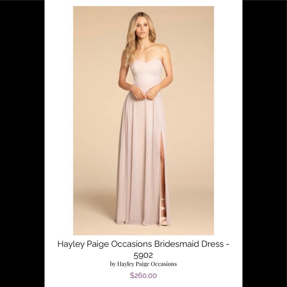 Hayley Paige Bella Bridesmaids Lilac Strapless